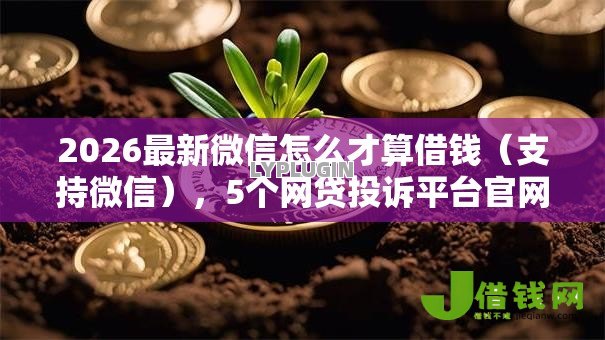2026最新微信怎么才算借钱(支持微信),5个网贷投诉平台官网无私分享 2026最新微信怎么才算借钱(支持微信),5个网贷投诉平台官网无私分享