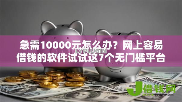 急需10000元怎么办？网上容易借钱的软件试试这7个无门槛平台