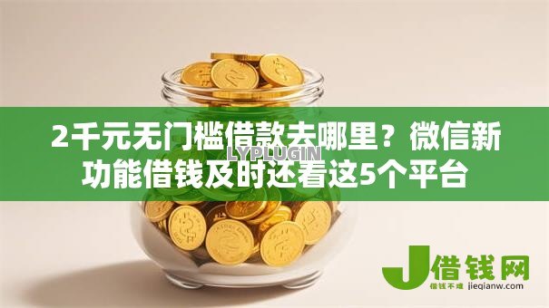2千元无门槛借款去哪里？微信新功能借钱及时还看这5个平台