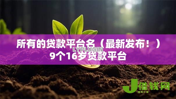 所有的贷款平台名(最新发布!)9个16岁贷款平台 所有的贷款平台名(最新发布!)9个16岁贷款平台