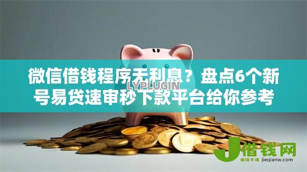 微信借钱程序无利息？盘点6个新号易贷速审秒下款平台给你参考