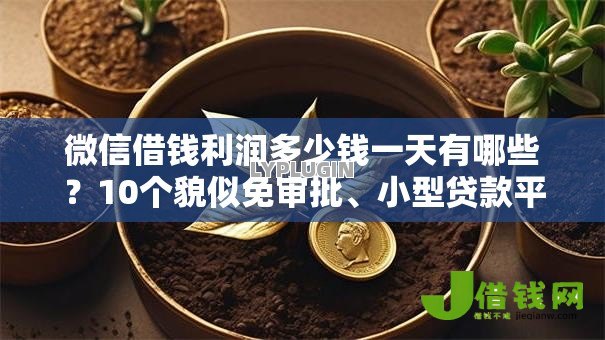 微信借钱利润多少钱一天有哪些?10个貌似免审批、小型贷款平台合集 微信借钱利润多少钱一天有哪些?10个貌似免审批、小型贷款平台合集