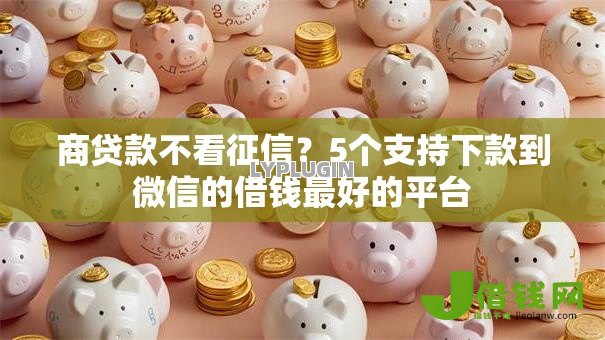 商贷款不看征信？5个支持下款到微信的借钱最好的平台