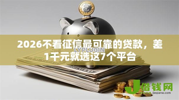 2026不看征信最可靠的贷款,差1千元就选这7个平台 2026不看征信最可靠的贷款,差1千元就选这7个平台