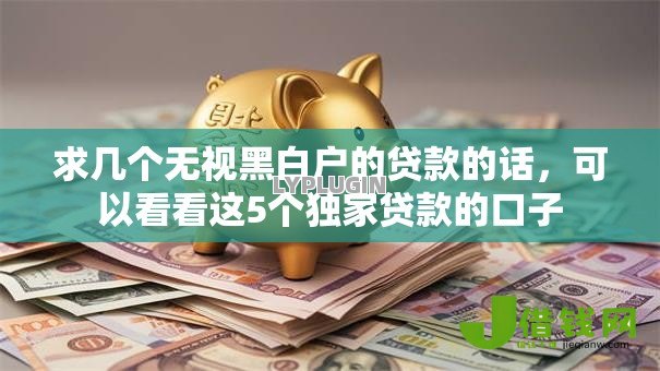 求几个无视黑白户的贷款的话,可以看看这5个独家贷款的口子 求几个无视黑白户的贷款的话,可以看看这5个独家贷款的口子