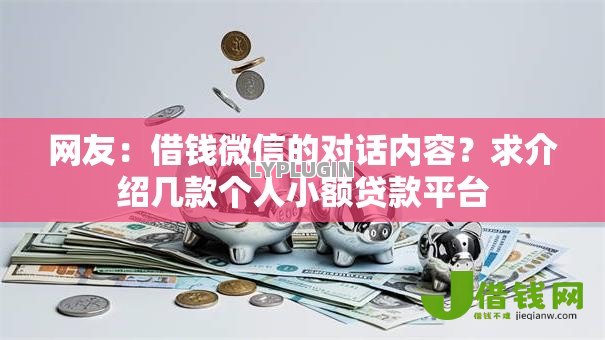 网友：借钱微信的对话内容？求介绍几款个人小额贷款平台