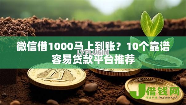 微信借1000马上到账？10个靠谱容易贷款平台推荐