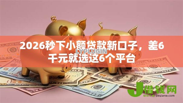 2026秒下小额贷款新口子，差6千元就选这6个平台