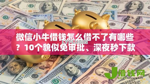 微信小牛借钱怎么借不了有哪些?10个貌似免审批、深夜秒下款的口子合集 微信小牛借钱怎么借不了有哪些?10个貌似免审批、深夜秒下款的口子合集