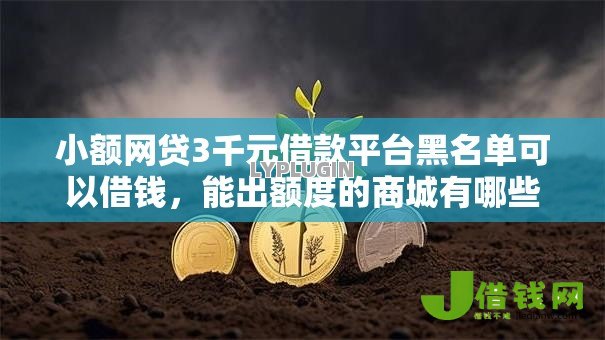 小额网贷3千元借款平台黑名单可以借钱，能出额度的商城有哪些的5个平台介绍