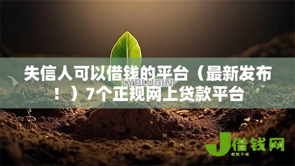 失信人可以借钱的平台(最新发布!)7个正规网上贷款平台 失信人可以借钱的平台(最新发布!)7个正规网上贷款平台