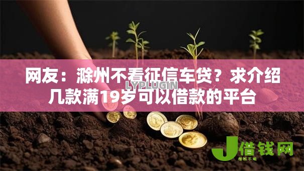 网友:滁州不看征信车贷?求介绍几款满19岁可以借款的平台 网友:滁州不看征信车贷?求介绍几款满19岁可以借款的平台