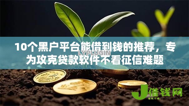 10个黑户平台能借到钱的推荐,专为攻克贷款软件不看征信难题 10个黑户平台能借到钱的推荐,专为攻克贷款软件不看征信难题