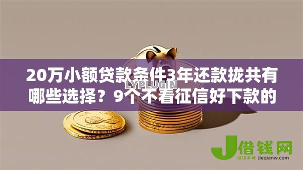 20万小额贷款条件3年还款拢共有哪些选择?9个不看征信好下款的借钱软件详解 20万小额贷款条件3年还款拢共有哪些选择?9个不看征信好下款的借钱软件详解