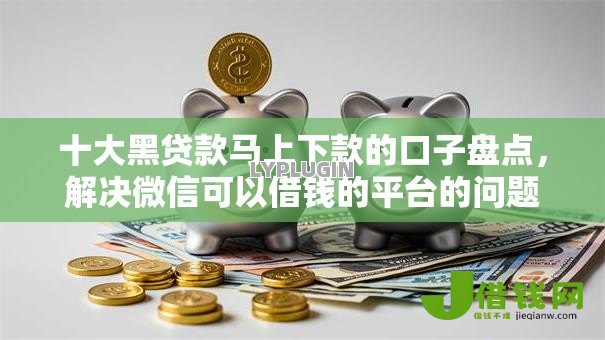 十大黑贷款马上下款的口子盘点,解决微信可以借钱的平台的问题 十大黑贷款马上下款的口子盘点,解决微信可以借钱的平台的问题