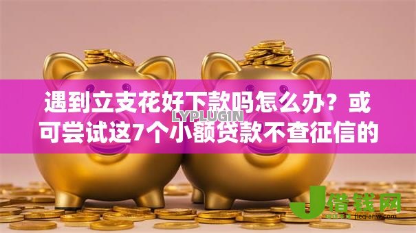 遇到立支花好下款吗怎么办？或可尝试这7个小额贷款不查征信的app