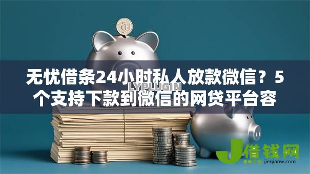 无忧借条24小时私人放款微信？5个支持下款到微信的网贷平台容易通过并安全借到款