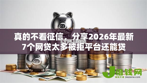 真的不看征信，分享2026年最新7个网贷太多被拒平台还能贷