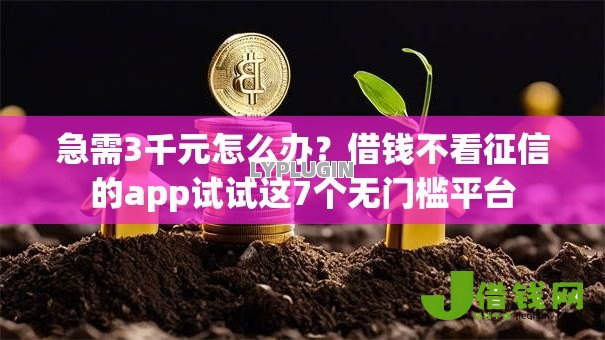 急需3千元怎么办?借钱不看征信的app试试这7个无门槛平台 急需3千元怎么办?借钱不看征信的app试试这7个无门槛平台