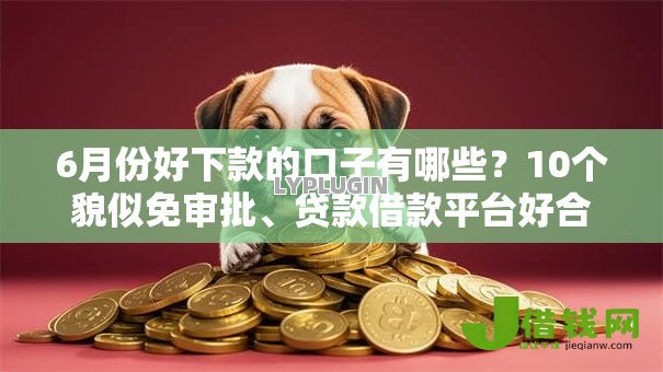 6月份好下款的口子有哪些？10个貌似免审批、贷款借款平台好合集