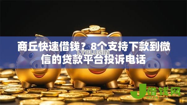 商丘快速借钱？8个支持下款到微信的贷款平台投诉电话