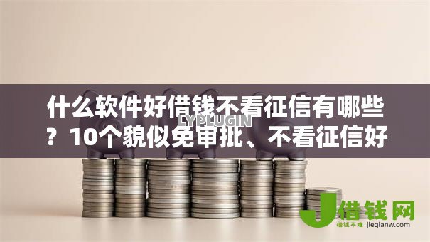 什么软件好借钱不看征信有哪些？10个貌似免审批、不看征信好下款的借钱软件合集