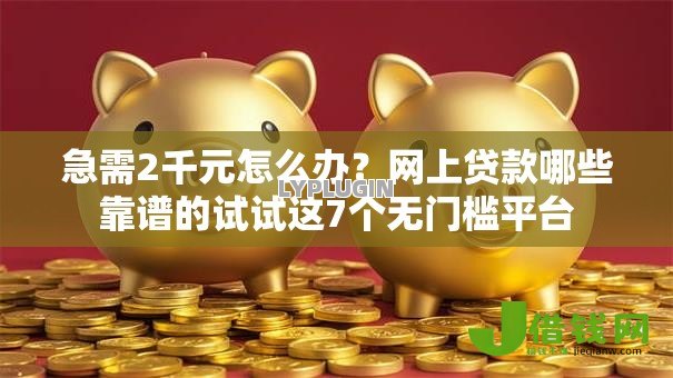急需2千元怎么办?网上贷款哪些靠谱的试试这7个无门槛平台 急需2千元怎么办?网上贷款哪些靠谱的试试这7个无门槛平台