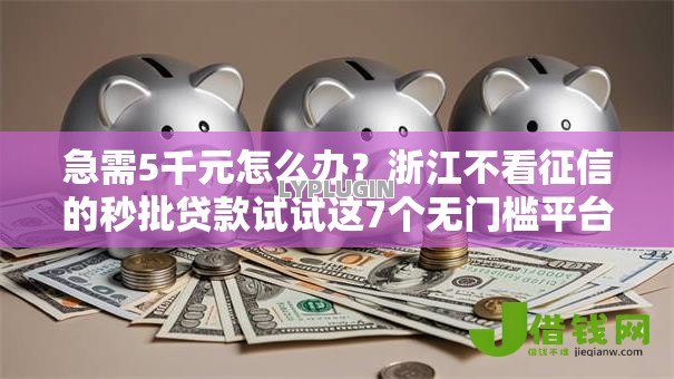急需5千元怎么办？浙江不看征信的秒批贷款试试这7个无门槛平台