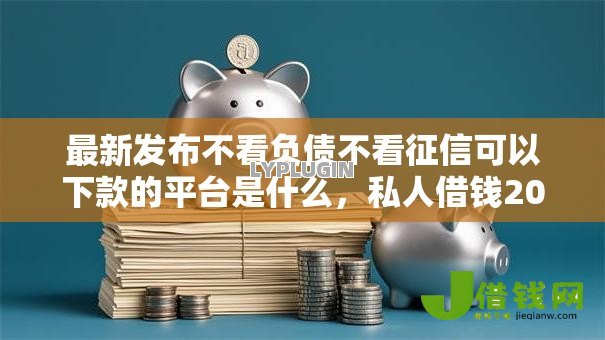 最新发布不看负债不看征信可以下款的平台是什么，私人借钱20000元有这8个渠道
