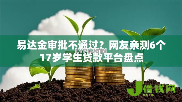 易达金审批不通过？网友亲测6个17岁学生贷款平台盘点