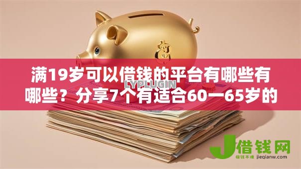 满19岁可以借钱的平台有哪些有哪些？分享7个有适合60一65岁的贷款平台