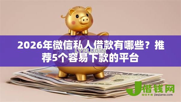2026年微信私人借款有哪些？推荐5个容易下款的平台