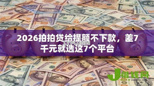 2026拍拍贷给提额不下款，差7千元就选这7个平台