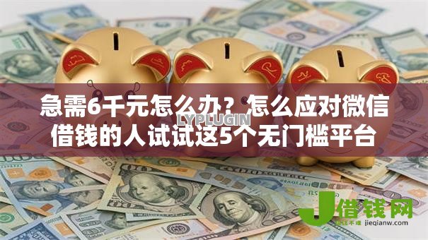 急需6千元怎么办？怎么应对微信借钱的人试试这5个无门槛平台