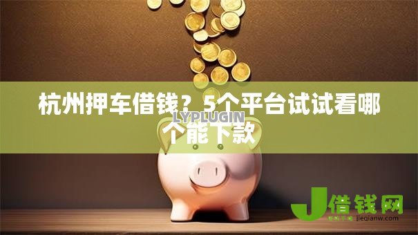 杭州押车借钱？5个平台试试看哪个能下款