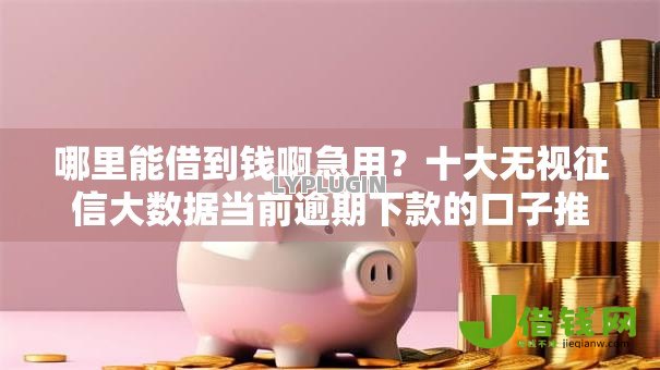 哪里能借到钱啊急用？十大无视征信大数据当前逾期下款的口子推荐
