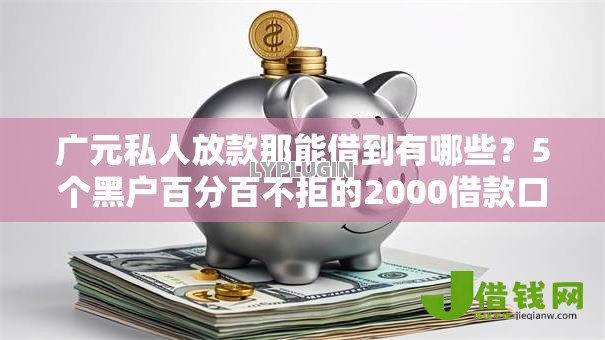 广元私人放款那能借到有哪些？5个黑户百分百不拒的2000借款口子推荐给你