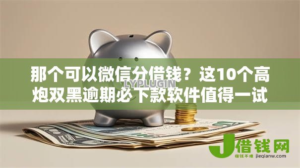 那个可以微信分借钱？这10个高炮双黑逾期必下款软件值得一试