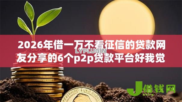 2026年借一万不看征信的贷款网友分享的6个p2p贷款平台好我觉得不错！