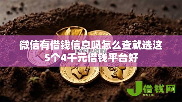 微信有借钱信息吗怎么查就选这5个4千元借钱平台好 微信有借钱信息吗怎么查就选这5个4千元借钱平台好