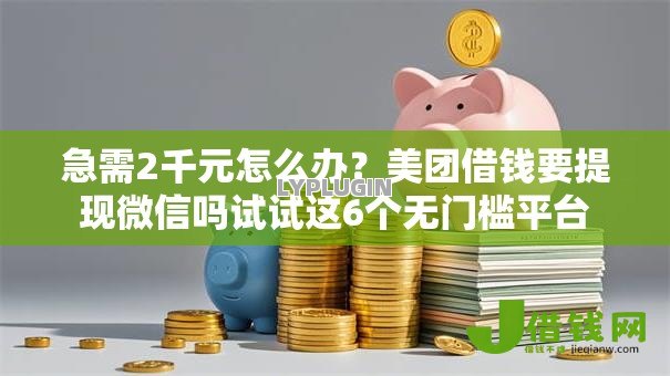 急需2千元怎么办？美团借钱要提现微信吗试试这6个无门槛平台