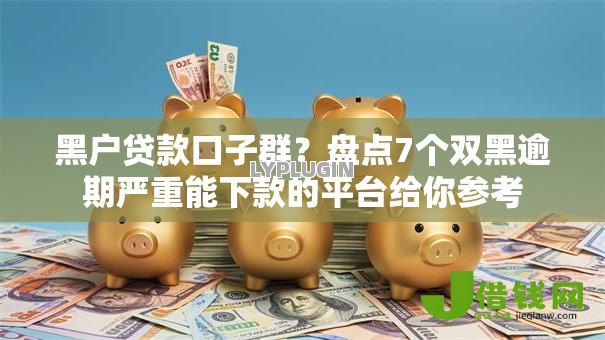 黑户贷款口子群？盘点7个双黑逾期严重能下款的平台给你参考