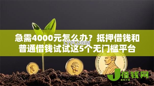 急需4000元怎么办?抵押借钱和普通借钱试试这5个无门槛平台 急需4000元怎么办?抵押借钱和普通借钱试试这5个无门槛平台