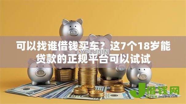 可以找谁借钱买车？这7个18岁能贷款的正规平台可以试试