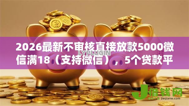 2026最新不审核直接放款5000微信满18（支持微信），5个贷款平台好通过无私分享