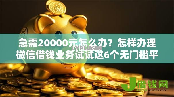 急需20000元怎么办?怎样办理微信借钱业务试试这6个无门槛平台 急需20000元怎么办?怎样办理微信借钱业务试试这6个无门槛平台