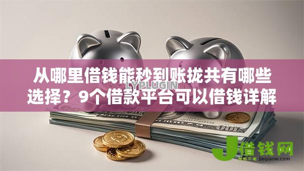 从哪里借钱能秒到账拢共有哪些选择?9个借款平台可以借钱详解 从哪里借钱能秒到账拢共有哪些选择?9个借款平台可以借钱详解