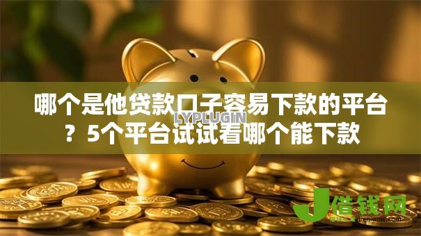 哪个是他贷款口子容易下款的平台？5个平台试试看哪个能下款