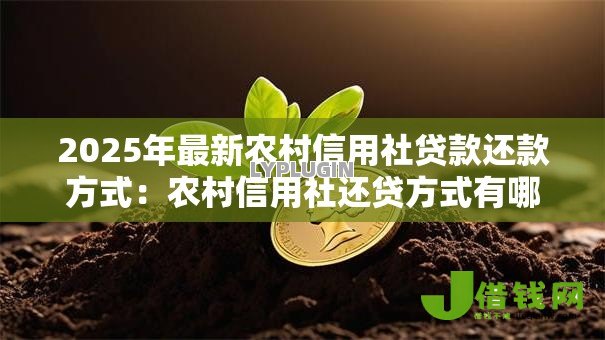 2025年最新农村信用社贷款还款方式：农村信用社还贷方式有哪些