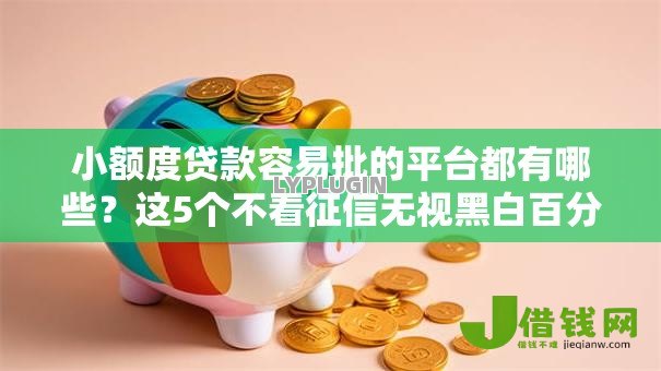 小额度贷款容易批的平台都有哪些？这5个不看征信无视黑白百分百下款网贷口子值得一试